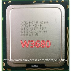 인텔 제온 W3680 12M/3.33G/6 코어 CPU 프로세서 SLBV2 LGA1366 은 X5680 I7 980 과 동일합니다 (100% 작동).