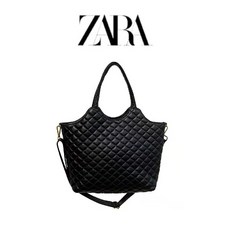 자라 여성 가방 2022FW NEW 대용량 미니멀 토트백 퀼팅 대형 레더 쇼퍼백