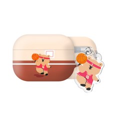 쿼카 올림픽 에어팟프로2세대 하드 케이스 키링 세트, 농구, AirPods Pro(2세대)