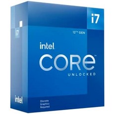 Intel Corei7 프로세서 12700KF 3.6GHz(최대 5.0GHz) 12세대 LGA 1700 BX8071512700KF/A, 기본 - 12700kf