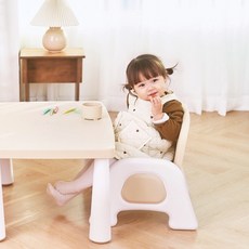 프렌디아 아기 유아 높이조절 의자 소파 키즈 체어 4컬러 / 의자 단품, 슈가베이지 의자 단품