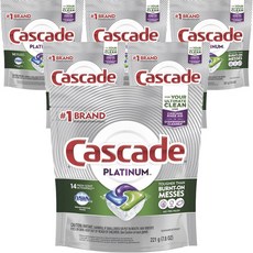 Cascade 플래티넘 액션팩 프레시 식기세척기용 세제, Platinum, 6개