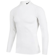 나이키 긴팔티 헬스복 이너웨어 프로 DRI-FIT FITNESS MOCK LS TOP 화이트