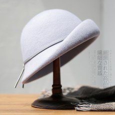 베레모 여성 겨울 가을 계절 어텀 클래식 양모펠트 모자 스타일리쉬 우아한 페도라 클로슈햇 가죽 밴드다 빈티지 벨트