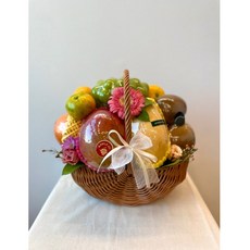 애플주 과일바구니 S/M/L 제철과일 예단 이바지 상견례 명절 집들이 병문안 축하선물 기업선물, 1개, M