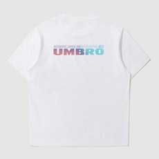[국내백화점판] UMBRO 엄브로 24신상 패턴 레터링 프레쉬 반팔 티셔츠 여름 (화이트)