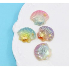 바다 컨셉 어항 바닥 조개 장식 수족관산호장식 수족관장식산호 소라 산호, 1개, 3조개장식-블루