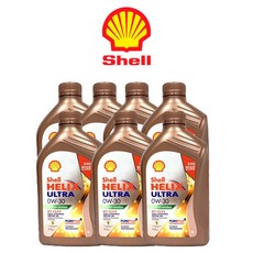 [한국 쉘정품] 쉘휠릭스 울트라 ECT 0W30 합성오일, 1개, 1L