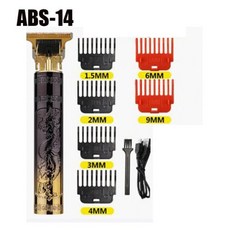 디지털 디스플레이 전기 헤어 클리퍼 면도기 충전식 레트로 오일 헤드 미니바리깡, [07] ABS 14, 07 ABS 14
