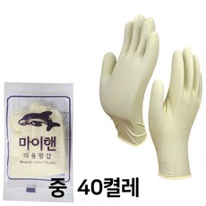 마이핸 쎄라손 미용 고무장갑 S, 40개