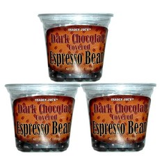 Trader Joe Dark Chocolate Espresso Beans 트레이더조 에스프레소빈 커피 다크 초콜릿, 3개, 397g