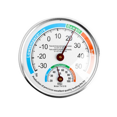 벽걸이 아날로그 정밀 온도 습도계 13cm, 1개, mix color