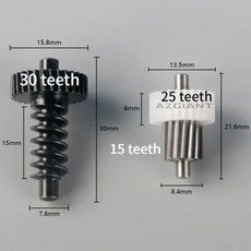 백미러기어 현대 그랜저 에쿠스 투싼 산타페 소나타 iX35 i30 엘란트라 솔라리스 i10 i40 iX20 백미러 접이식 모터 기어, 3) 1 gear assembly, 1개