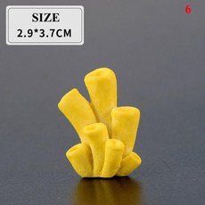 어항 장식 작은 장식품 선물 귀여운 인공 산호 미니 가짜, 9.6, 1개