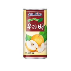 해태음료 썬키스트 우리배 175ml 20캔 배 음료 미니캔, 20개
