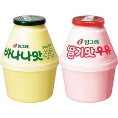 빙그레_바나나우유6입기획 바나나 딸기, 4세트, 240ml