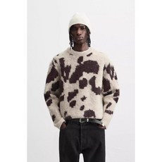 ZARA 자라 남성 애니멀 자카드 스웨터 남자 니트 2893357