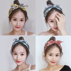 실크 반다나 헤어밴드 머리띠 3종 H306
