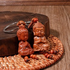 복숭아나무 액막이 키링 10종 키홀더 귀신쫓는, 1. 아기부처님, 1개