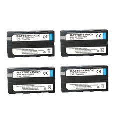 NPF550 NPF570 NP F550 F570 카메라 배터리 LED 듀얼 충전기 소니 NPF330 NPF530 NPF730 C타입 포트 포함, 04 3400mAh 4PCS, 04 3400mAh 4PCS