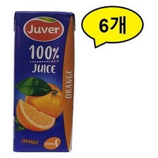 후버 오렌지주스 과즙팩음료 200ml x 24개, 6개