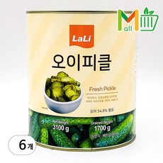 라리 오이피클 슬라이스, 3kg, 6개