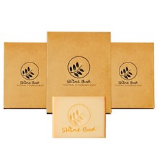 샤인버드 진주가루 누에고치 천연 수제 숙성 실크볼비누, 100g, 3개입 3개, 100g