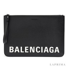 BALENCIAGA [명품]BALENCIAGA 발렌시아가 로고 스트랩 클러치백 636903 1IZK3 1090 - 발렌시아가스트랩