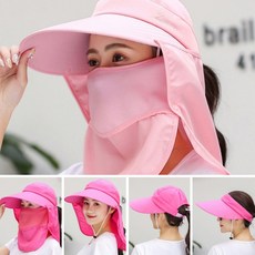 오토몬 여름 자외선차단 썬햇 얼굴햇빛가리개 돌돌이썬캡 농사 모자