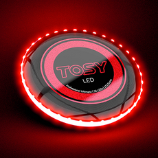  Tosy 36 LED 얼티메이트 플라잉 듀오 디스크 & 부메랑 led원반 원반던지기 플라잉디스크 캠핑놀거리 얼티밋디스크, 36LED 플라잉 디스크 단품, 레드 