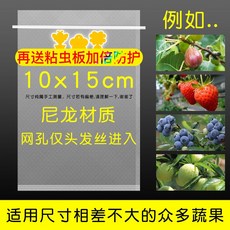 과일 야채 보호망 새 곤충 방지 반복사용 봉투 망 딸기 포도 사과 복숭아 형태보존 보호, C 10x15cm / 50 개