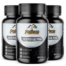 HUMAKEllc 펠리칸(Pelican) 테스토 울트라(Testo Ultra) 근육 성장 강도 남근 두께 성기능 증진 90정x3병, 3개, 90정