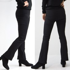빅빅몰 핏감대박 피치기모 강력스판 부츠컷 밴딩 팬츠 여성용 편한바지 빅사이즈 M L XL XXL