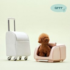 아르르 반려동물 허밍 고잉백 강아지 고양이 산책 이동형 휴대형 감성가방 피크닉, 미스티 로즈 M