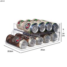 접이식 냉장고 음료수납함 수납선반 맥주사이다 콜라 수납함 서랍선반 이중롤링, 라지 사이즈로 이중접이 가능하여 500ml 이하 캔에, 1개