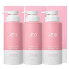 세디 트리트먼트 헤어팩 손상모 복구 클리닉, 3개, 500ml