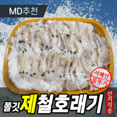 [산지직송] 최고급 급냉 꼴뚜기 호래기 횟감 국내산 생물 회 냉동 숙회 활 제철 자연산 하이푸드랩 1kg