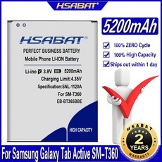  EB-BT365BBE EB-BT365BBC 5200mAh 태블릿 배터리 삼성 갤럭시 탭 액티브 T365 T360 SM-T360 배터리, 한개옵션0 