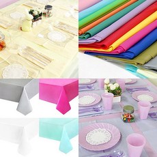 피플스파티 테이블보(비닐-단색) 파티용품 테이블용품 테이블커버, 1개, 민트