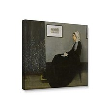 - 회색과 검은 색의 정렬 세계에서 가장 유명한 그림 시리즈 캔버스 벽 아트 (04 Arrangement in Grey and Black No 1 24"x24"x1.5"), 본상품, 본상품
