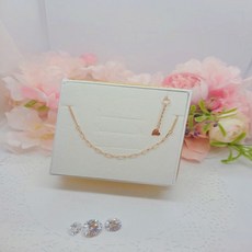 화이트골드발찌