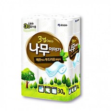 [히트템](주)모나리자 화장지 3겹데코나무이야기, 모나리자 나무이야기 30롤