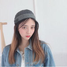 JOY36619 와치캡(그레이) 챙없는 골무모자 빈티지 티오
