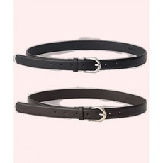 [100%정품] 링서울 [선물옵션] 25mm eco 빈티지 레더 가죽벨트 [브라운 블랙]