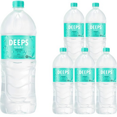 Deeps 그린 먹는 해양심층수, 6개, 2L