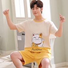 남성반팔반바지세트사파리
