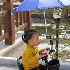유모차 자전거 오토바이 우산 양산 관절형 거치대 블랙 1P, 1개
