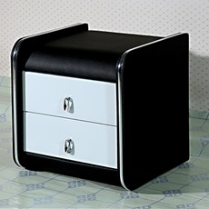 가죽 침대 옆 테이블 심플 모던 가벼운 럭셔리 잠금 유럽 부드러운 가방 미니 작은 침실, 07. 흑백 특별 제공 무료 설치, 01.전체 복장