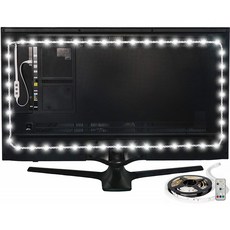 루미너들 컬러 컴퓨터 모니터 백라이트 - 최대 24인치 모니터용 리모컨 - 3.3 ft - LED USB 전원 TV 라이트 RGB 스트립(XX-La, 1