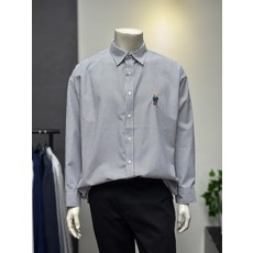 일요특가AZ [pickle] 베이직 스트라이프 자수 곰돌이 셔츠 A6D0PSC1SH03FW1(2645506)